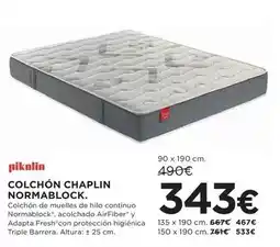 Hipercor Pikolin - colchon chaplin oferta