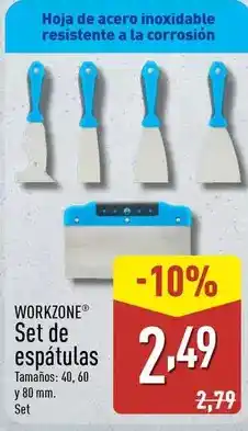 ALDI Workzone - set de espátulas oferta