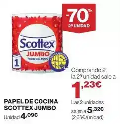 Hipercor Scottex - papel de cocina jumbo oferta