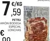 Comerco Cash & Carry Petru jamon bodega especial lonchas oferta