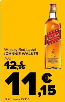 Supeco Johnnie walker - whisky red label oferta