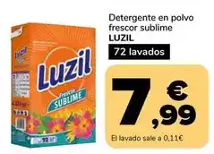 Supeco Luzil - detergente en polvo frescor sublime oferta
