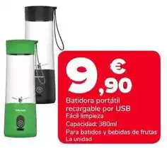Supeco Batidora portatil recargable por usb oferta