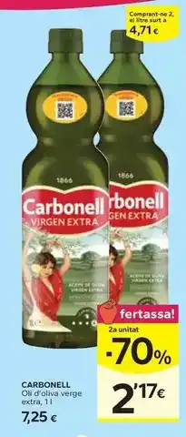 Caprabo Carbonell - oli d'oliva verge extra oferta