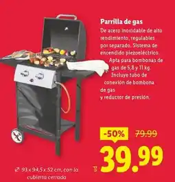 Lidl Sistema - parrilla de gas oferta