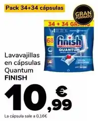 Supeco Finish - lavavajillas en capsulas quantum oferta