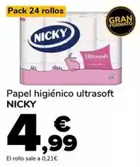 Supeco Nicky - papel higiénico ultrasoft oferta