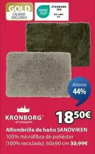 JYSK Gold - alfombrilla de baño oferta
