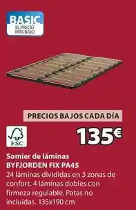 JYSK Basic - somier de laminas byfjorden fix pa45 oferta