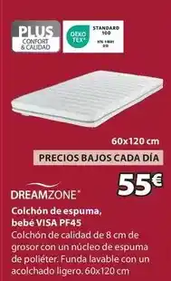 JYSK Dreamzone - colchón de espuma, bebé oferta