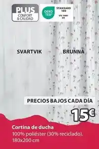 JYSK Plus - cortina de ducha oferta