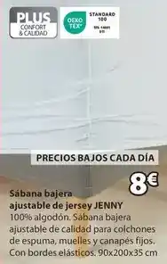 JYSK Plus - sábana bajera ajustable de jersey oferta