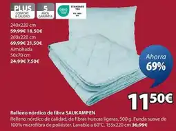 JYSK Standard - relleno nordico de fibra oferta