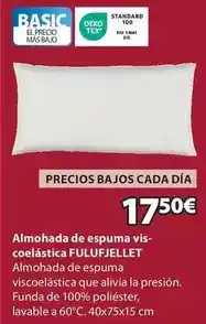 JYSK Basic - almohada de espuma vis-coelastica oferta