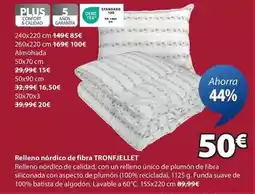 JYSK Plus - relleno nordico de fibra oferta