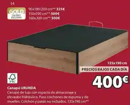 JYSK Gold - canapé urunda oferta