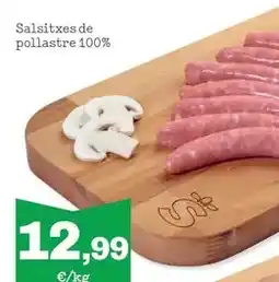 Sorli Salsitxes de pollastre 100% oferta