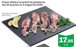 Sorli Calamar nacional 200-300 g oferta