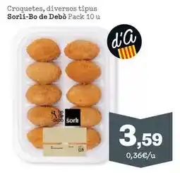 Sorli Sorli-bo de debò - croquetes, diversos tipus oferta