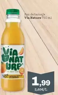 Sorli Via nature - suc de taronja oferta