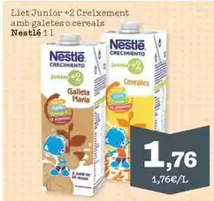Sorli Nestlé - llet junior +2 creixement amb galetes o cereals oferta