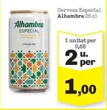 Sorli Alhambra - cervesa especial oferta