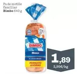 Sorli Bimbo - pa de motlle familiar oferta