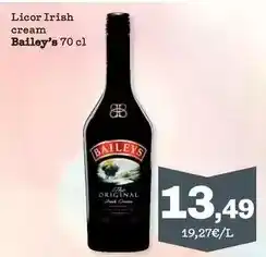 Sorli Baileys - licor irish cream oferta
