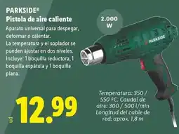 Lidl Parkside - pistola de aire caliente oferta