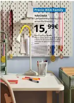 IKEA Nävlinge - lámp escritorio led, amarillo/blanco oferta