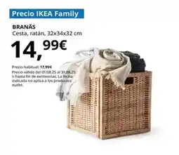 IKEA Branäs - cesta, ratán oferta