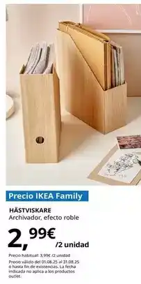 IKEA Hästviskare - archivador, efecto roble oferta