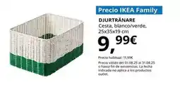 IKEA Djurtränare - cesta, blanco/verde oferta