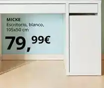 IKEA Micke - escritorio, blanco oferta