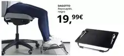 IKEA Dagotto - reposapiés, negro oferta
