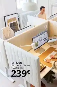 IKEA Mittzon - escritorio, blanco oferta