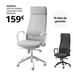 IKEA Markus - silla de trabajo, vissle gris claro oferta