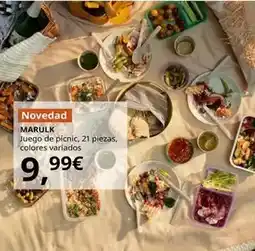 IKEA Marulk - juego de pícnic, 21 piezas oferta