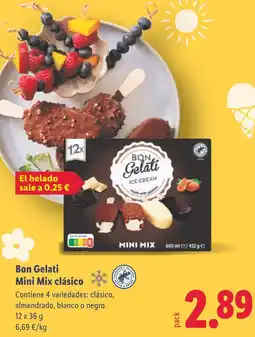 Lidl BON GELATI Mini Mix clásico oferta
