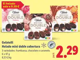Lidl GELATELLI Helado mini doble cobertura oferta