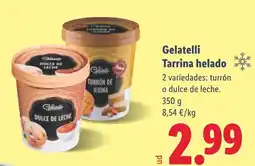 Lidl GELATELLI Tarrina helado oferta