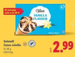 Lidl GELATELLI Conos vainilla oferta
