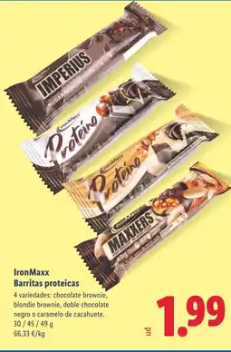 Lidl IRONMAXX Barritas proteicas oferta
