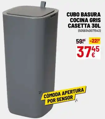 Brico Depôt Cubo basura cocina gris casetta oferta