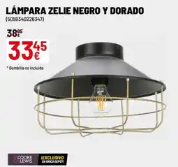 Brico Depôt Lámpara zelie negro y dorado oferta