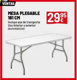 Brico Depôt Mesa plegable 181 cm oferta