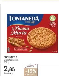 Supermercados Plaza FONTANEDA Galletas Maria oferta