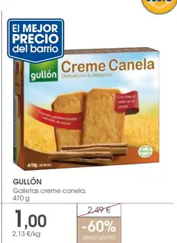 Supermercados Plaza GULLÓN Galletas creme canela oferta