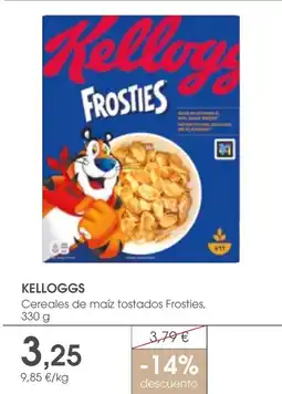 Supermercados Plaza KELLOGGS Cereales de maíz tostados Frosties oferta