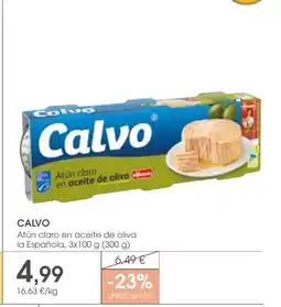 Supermercados Plaza CALVO Atún claro en aceite de oliva oferta